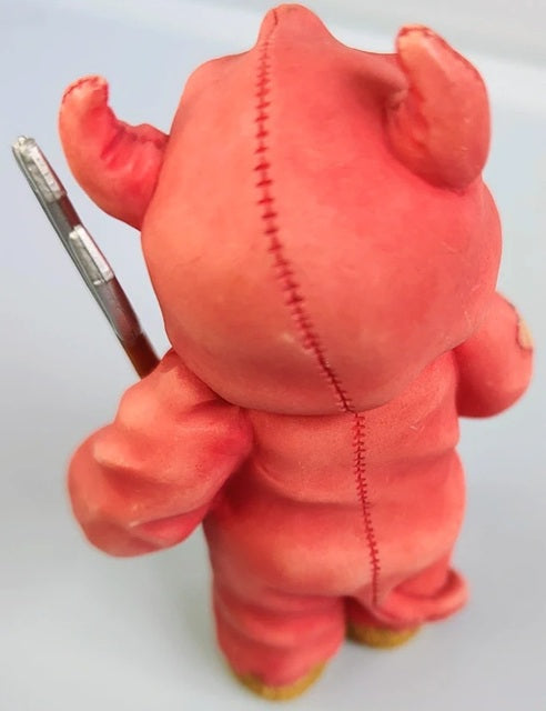 Cherished Teddies Trevor with a Pitch Fork on a white background