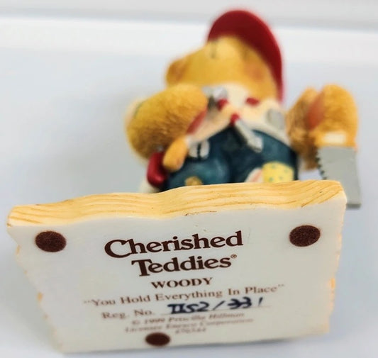Cherished Teddies Woody You Hold Eveything In Place.