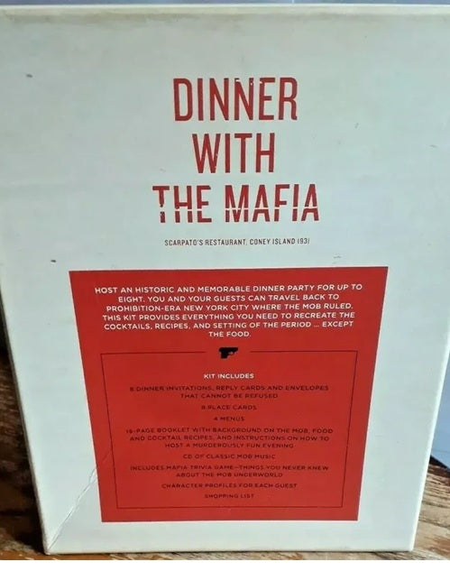 Dinner with the Mafia game hosted by Scarpatos Restaurant.