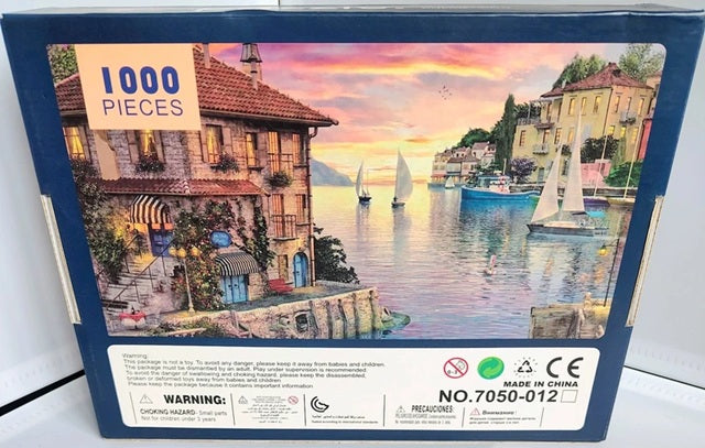 back of jigsaw puzzle box.
