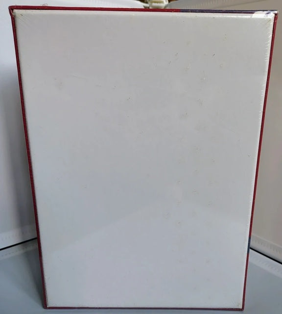 White board with red frame on a plain background