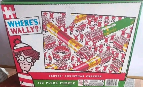 back of where's wally santa's christmas crackers jigsaw puzzle box