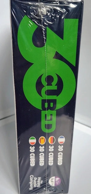 Box of 30-Cube protein powder with green and black design