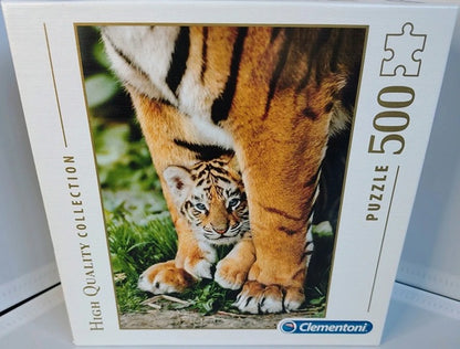 Bengal Tiger Cub 500 piece jigsaw puzzle by Clementoni.
