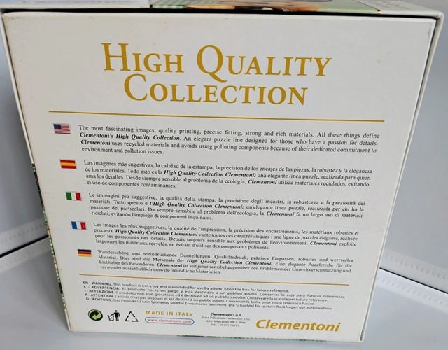 Clementoni High Quality Collection box with text and branding