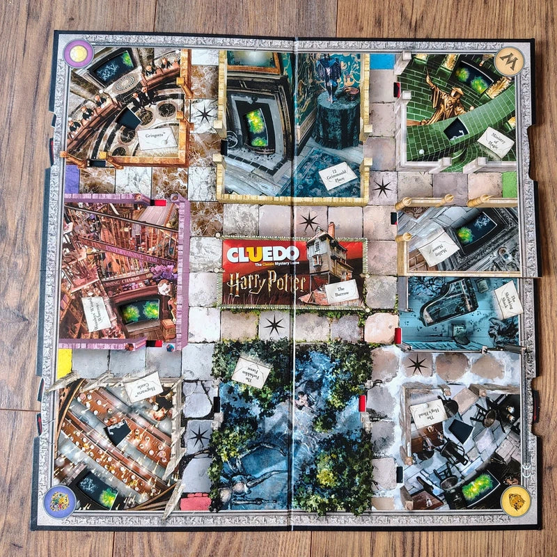 harry potter cluedo game board
