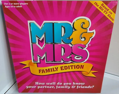Mr & Mrs Family Edition Board Game.