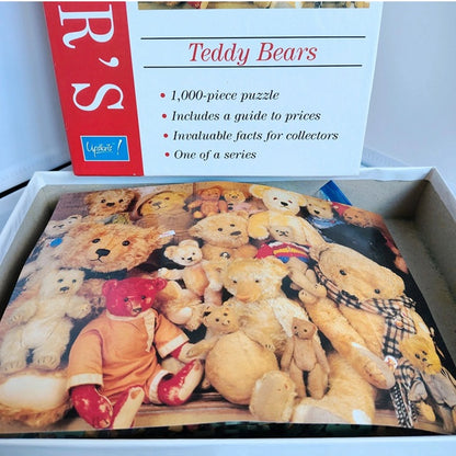 jigsaw puzzle with teddy bear poster included