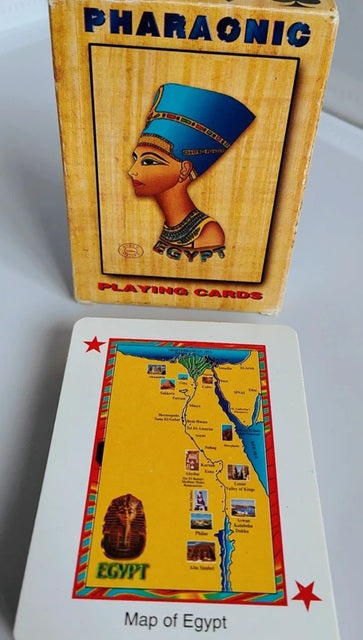 map of egypt playing cards