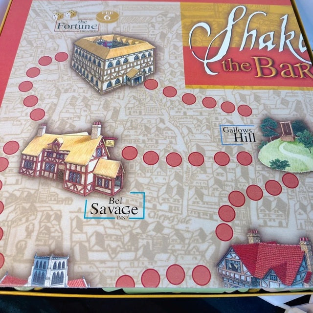 Shakespeare game board.