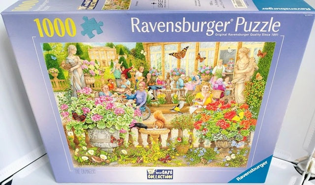 The Orangery jigsaw puzzle 1000 piece by Ravensburger.