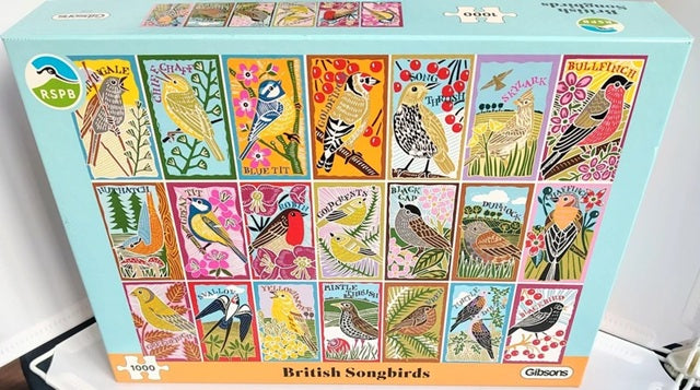 British Songbirds 1000 piece jigsaw puzzle by Gibsons.