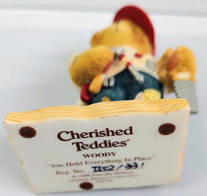 Cherished Teddies Woody You Hold Eveything In Place.
