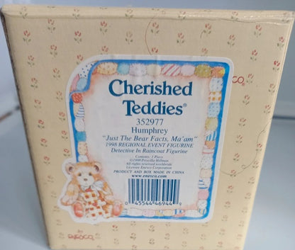 Cherished Teddies packaging with teddy bear illustration and text