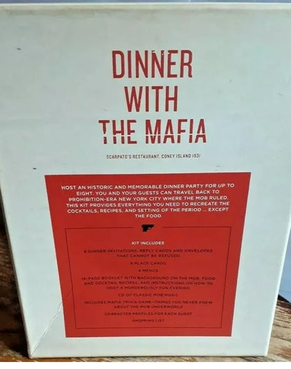 Dinner with the Mafia game hosted by Scarpatos Restaurant.
