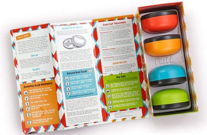 Colorful packaging of a toy set with instructions on a white background