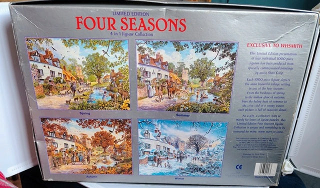 back of jigsaw puzzle box set.