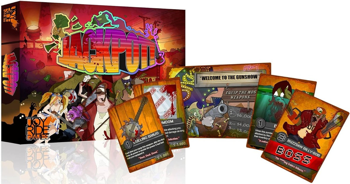 Jackpot card game. Zombie game. Joyride.