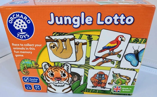 Jungle Lotto game by Orchard Toys