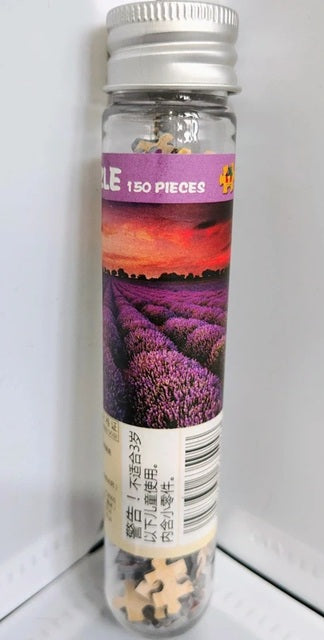 New Mini Jigsaw Puzzle – Lavender Fields in a Bottle 150 Piece Puzzle