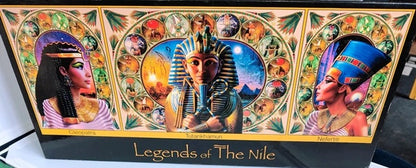 Board game box titled 'Legends of The Nile' with Egyptian-themed artwork.