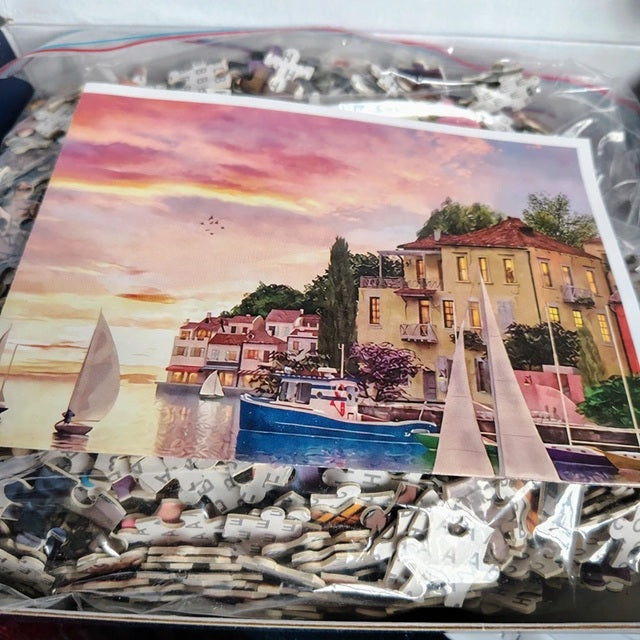 poster and bagged jigsaw puzzle.