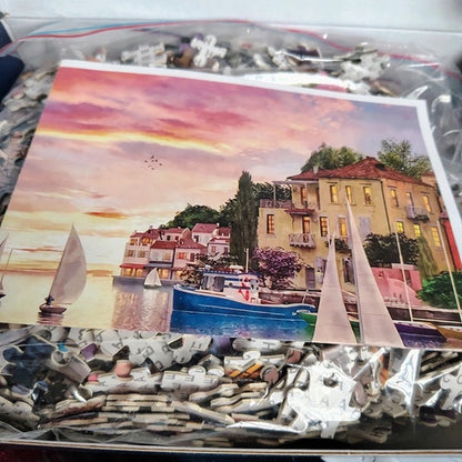 poster and bagged jigsaw puzzle.
