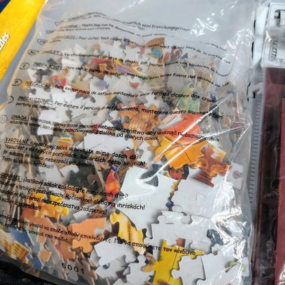Packaged animal-themed puzzle with clear plastic wrapping