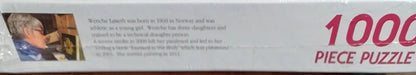 1000 piece puzzle box with text and images on a white background