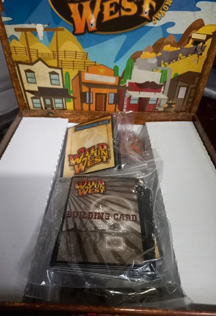Toy building set with packaging featuring a Western theme.
